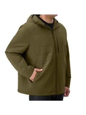 Dakine Mens Hooded Jacket Medium Green Lightweight Water Resistant Windbreaker